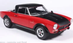 Fiat 124 Abarth, rot/schwarz, 1974, 1:24, WhiteBox