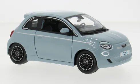Fiat 500e, hellblau, 2023, 1:24, Bburago