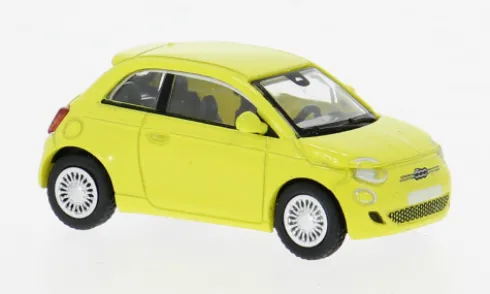 Fiat 500e, hellgelb, 2022, 1:87, PCX87