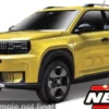 Fiat Panda EV, gelb/schwarz, 2024, 1:43, Bburago