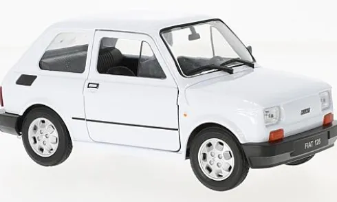 Fiat 126p, weiss, 1:24, Welly
