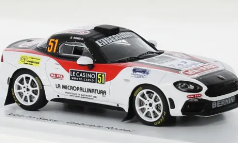 Fiat 124 Rally RGT, Rallye WM, Rallye Monte Carlo, 2022, #51, A.Sassi/G.Romei, 1:43, Spark