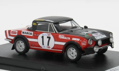 Fiat 124 Spider, rot/schwarz, Tap Rally 1973, 1973, #17, M.Figueredo/C.Barata, 1:43, Trofeu