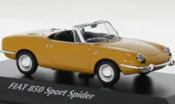 Fiat 850 Sport Spider, dunkelgelb, 1968, 1:43, Maxichamps