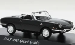 Fiat 850 Sport Spider, schwarz, 1968, 1:43, Maxichamps