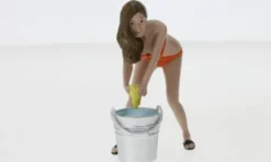 Figur Bikini Car Wash Girl Cindy, 1:18, American Diorama