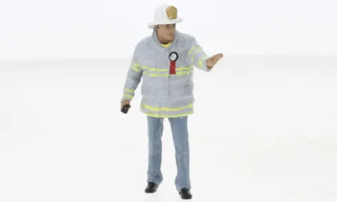 Figur Firefighters - Fire Captain, 1:24, American Diorama