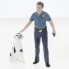 Figur Firefighters - Fire Dog Training, 1:24, American Diorama