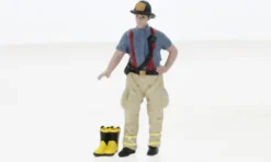 Figur Firefighters - Getting Ready, 1:24, American Diorama