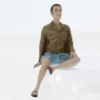 Figur Seated Couple Series III - Figure A, 1:24, American Diorama
