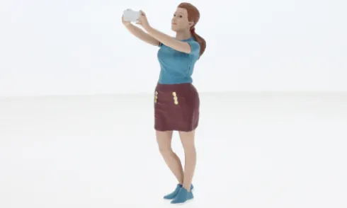 Figur Selfie, 1:18, American Diorama