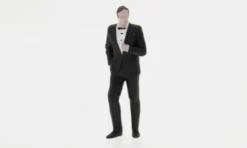 Figur Steve, black/white, 1:43, Atlantic