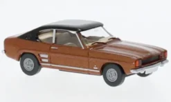 Ford Capri MKI, braun/schwarz, 1969, 1:87, Wiking