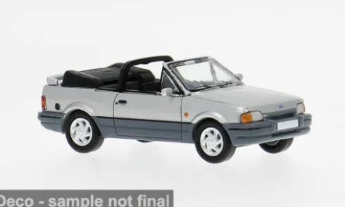 Ford Escort MK IV Cabriolet, silber/dunkelgrau, 1986, 1:87, PCX87