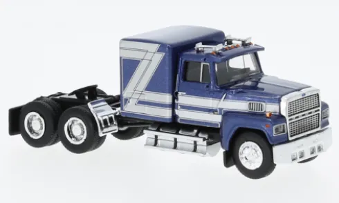 Ford LTL 9000, dunkelblau/silber, 1978, 1:87, Brekina