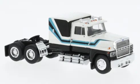 Ford LTL 9000, schwarz/weiss, 1978, 1:87, Brekina