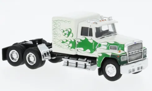 Ford LTL 9000, weiss/grün, 1978, 1:87, Brekina