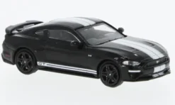 Ford Mustang GT, schwarz/weiss, 2018, 1:87, Minichamps