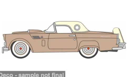 Ford Thunderbird, hellbraun/beige, 1956, 1:87, Oxford