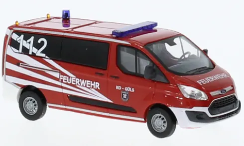 Ford Transit Custom, 2012, Feuerwehr Koblenz, 1:87, Busch