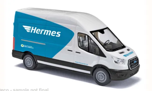 Ford Transit Kasten, 2014, Hermes, 1:87, Busch
