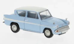 Ford Anglia, hellblau/weiss, 1959, 1:87, Brekina