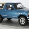 Ford Bronco, blau, 1992, 1:18, Lucky Step Models