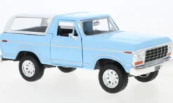 Ford Bronco Custom, hellblau/weiss, 1978, 1:24, Motormax