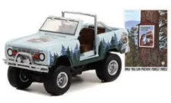 Ford Bronco, hellblau/Dekor, 1967, Smokey Bear, 1:64, Greenlight