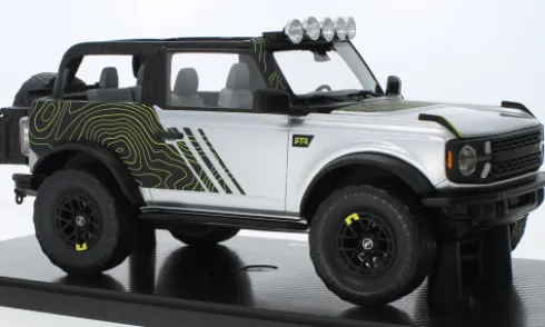 Ford Bronco RTR, silber/Dekor, 2022, 1:18, GT Spirit