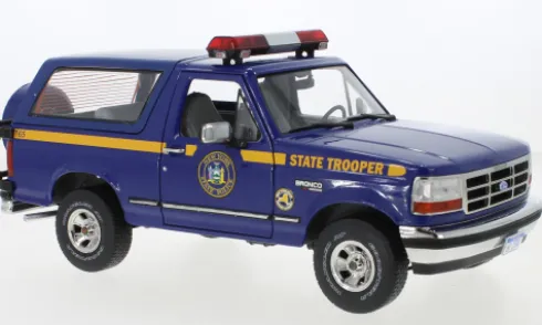 Ford Bronco XLT, 1996, New York State Police, 1:18, Greenlight