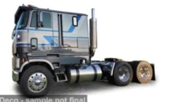 Ford COE 9000, silber/blau, 1:64, IXO America
