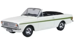 Ford Cortina MkII Crayford Convertible, weiss/grün, 1:43, Oxford