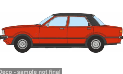 Ford Cortina Mk4, rot, 1:76, Oxford