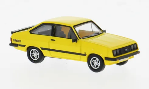 Ford Escort MK II RS 2000, gelb, 1976, 1:87, PCX87