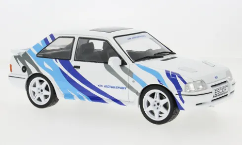 Ford Escort MK IV RS Turbo S2, weiss/Dekor, 1990, 1:18, MCG