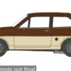 Ford Fiesta MK I, beige/dunkelrot, 1:76, Oxford
