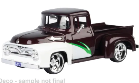 Ford F-100 Pick Up, dunkelrot/weiss, 1956, 1:24, Motormax