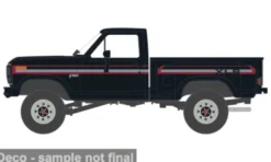 Ford F-150 XLS Flareside 4x4, schwarz/Dekor, 1983, 1:64, IXO America