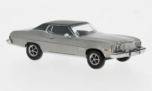 Ford Gran Torino, silber/dunkelgrau, 1976, 1:87, Brekina