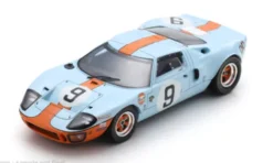 Ford GT40 Mk I, 24h Le Mans, 1968, John Wyer Automotive Engineering, #9, P.Rodriguez/L.Bianchi, 1:43, Spark