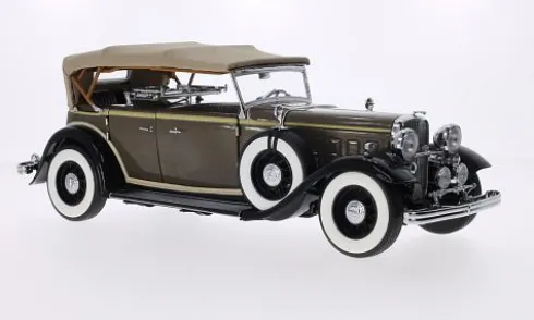 Ford Lincoln KB Top Up, dunkelgrau/schwarz, 1932, 1:18, Sun Star