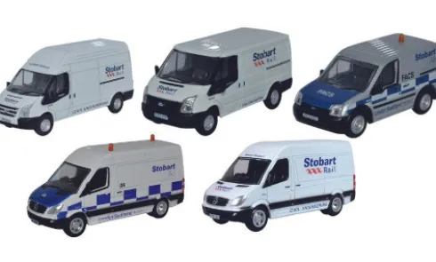 Ford + Mercedes 5er-Set: Stobart Group, 1:76, Oxford