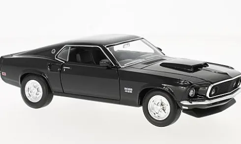 Ford Mustang Boss 429, schwarz, 1969, 1:24, Welly