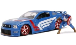 Ford Mustang GT, blau/Dekor, 2006, Marvel Avengers - Captain America, 1:24, Jada