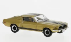 Ford Mustang GT 350 Fastback, gold/schwarz, 1968, 1:87, Brekina