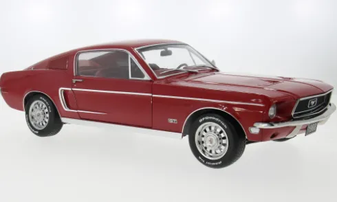 Ford Mustang GT Fastback, rot, 1968, 1:12, KK Scale