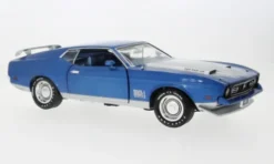 Ford Mustang Mach 1, blau, 1971, 1:18, Auto World