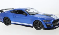 Ford Mustang Shelby GT500, blau/weiss, 2020, 1:18, Maisto