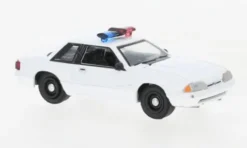 Ford Mustang SSP, weiss, 1987, Police (USA), 1:64, Greenlight